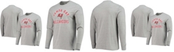 '47 Brand Men's Heathered Gray Tampa Bay Buccaneers Victory Arch Super Rival Long Sleeve T-shirt